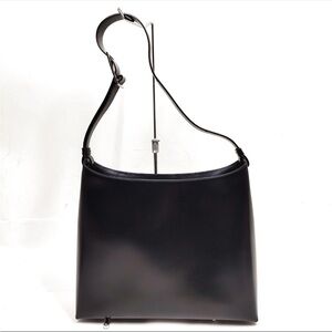 Salvatore Ferragamo Black Leather Tag